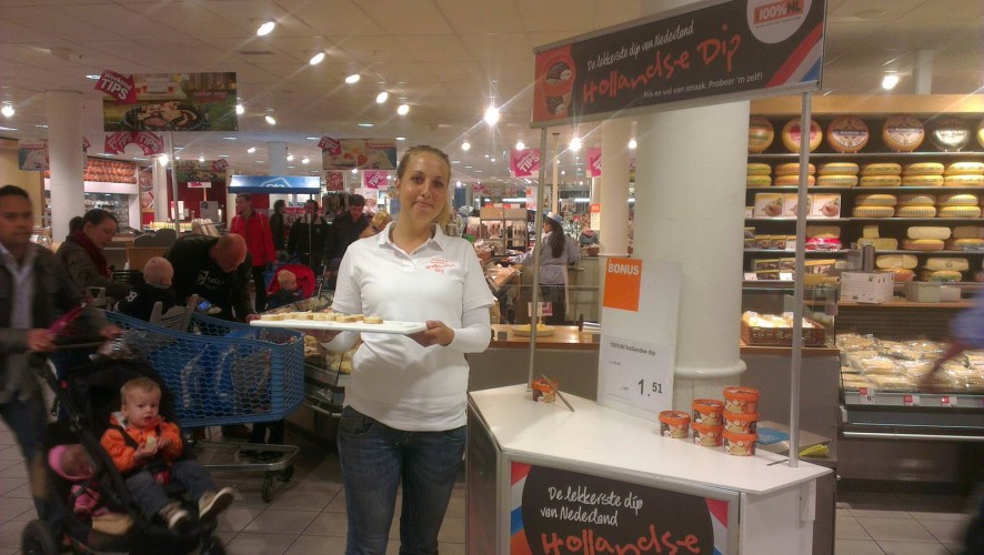 Instore demonstraties 100% NL Hollandse Dip