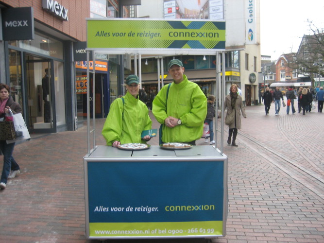 Promotieteams einde busstaking Connexxion