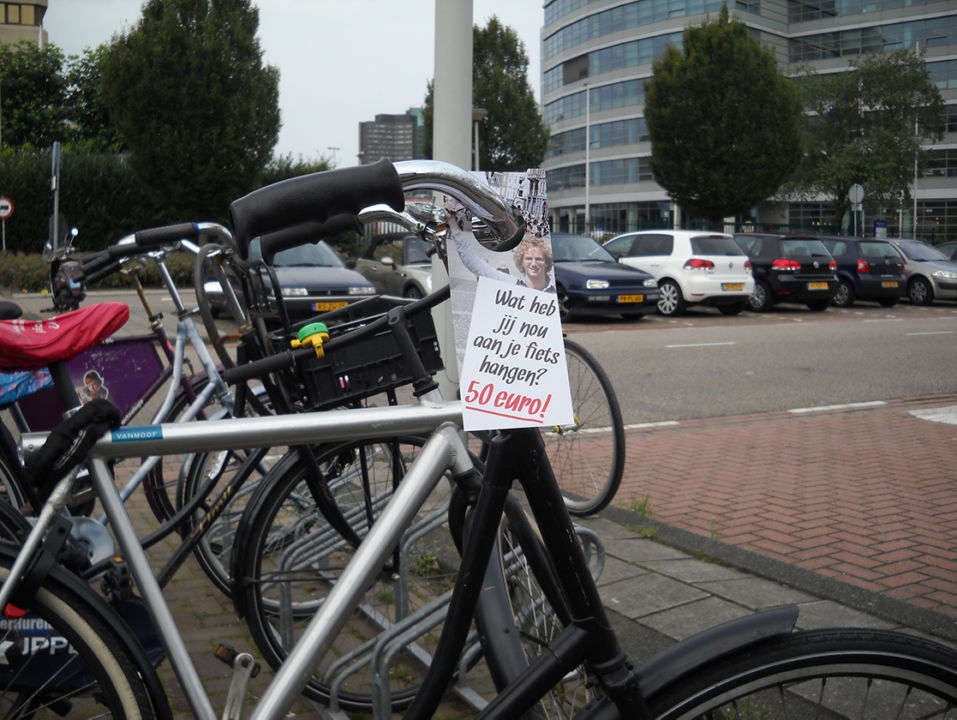 Fietsflyers NRC-NEXT in studentensteden