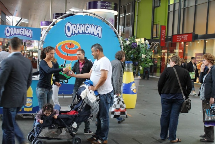 Cold sampling campagne Orangina 75 jaar