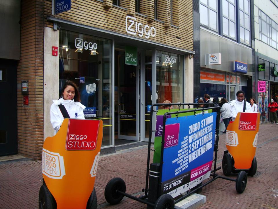 Ziggo Segway moving billboards