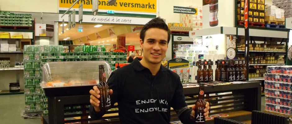 Demonstraties Iki beer in de Sligro