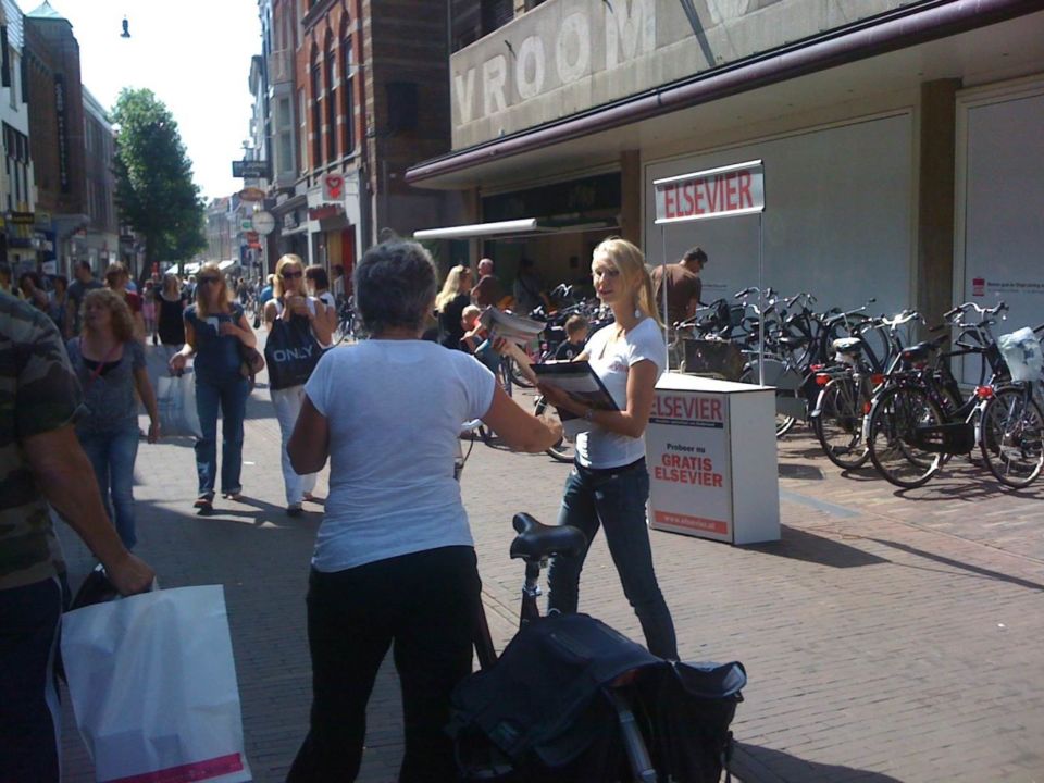 Elsevier sampling in ruil voor je email adres