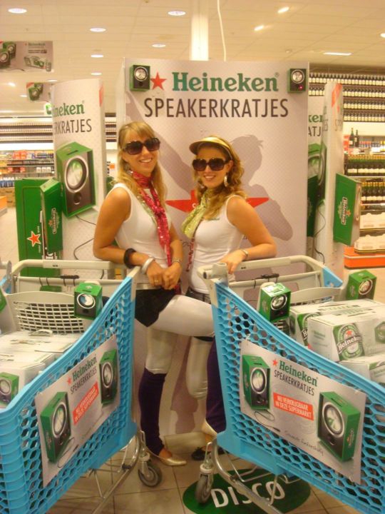 Merchandising Heineken Speakerkratjes
