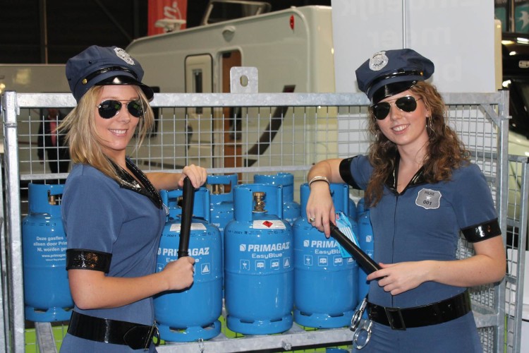 Promotieteam Primagaz zorgt voor meer blauw op straat