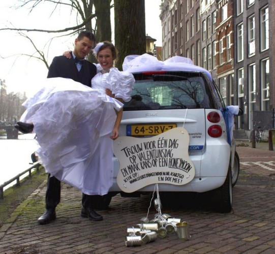 Car2Go promotieteams Valentijnsdag en social media