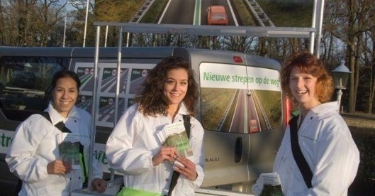 Overijssel – Promotieteam Nieuwe Strepen op de Weg